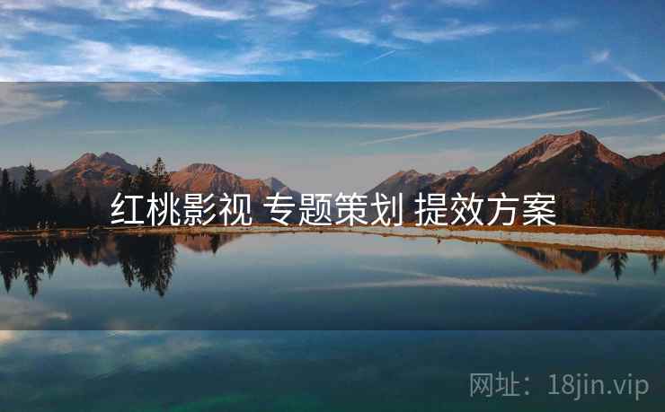 红桃影视 专题策划 提效方案